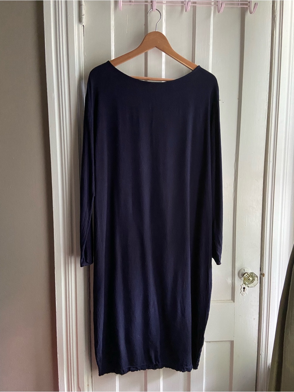 Black Crane long shift dress, size small